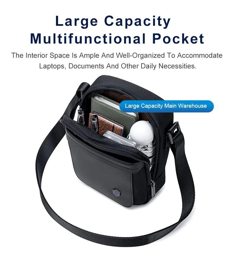 ARCTIC HUNTER τσάντα ώμου K00688, 2L, μαύρη