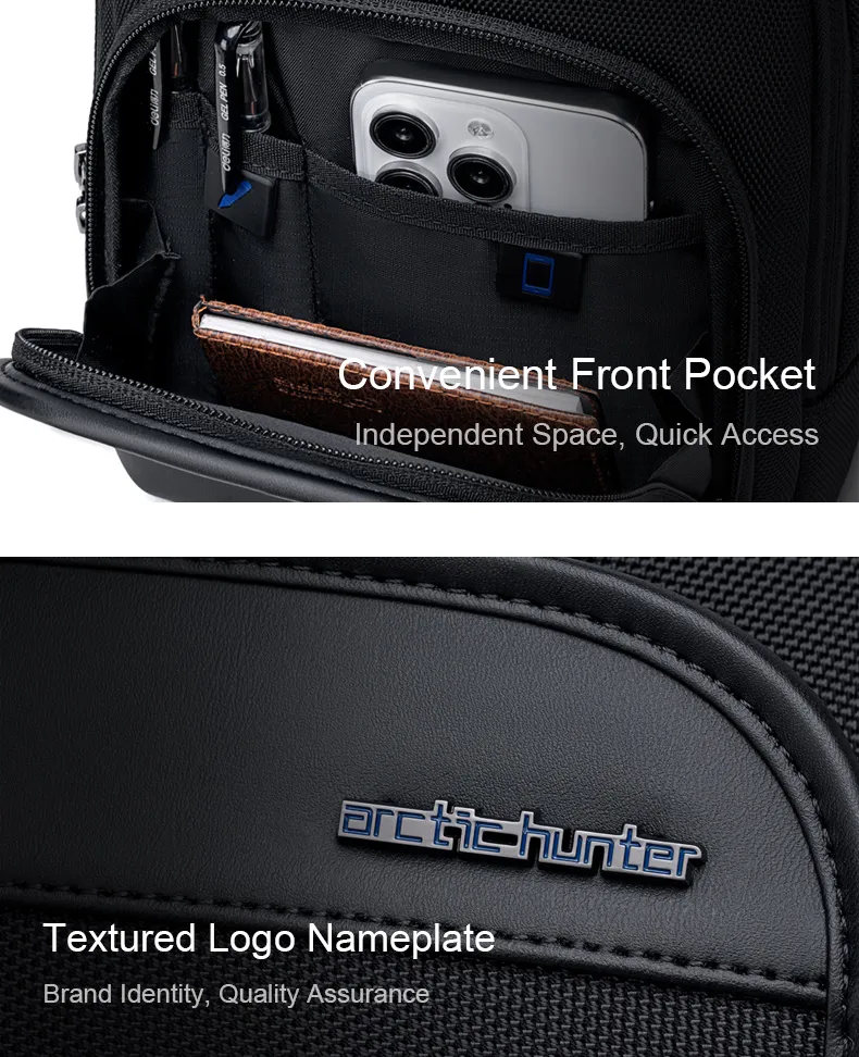 ARCTIC HUNTER τσάντα ώμου K00689, 2.7L, γκρι