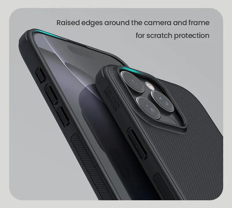 NILLKIN θήκη Super Frosted Shield Pro για iPhone 16 Pro, μαύρη