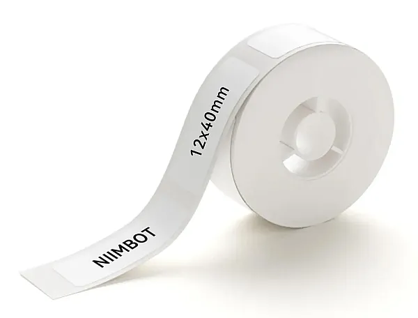 NIIMBOT ρολό θερμικών αυτοκόλλητων ετικετών T12X40-160-WH, 12x40mm, 160 ετικέτες, λευκό