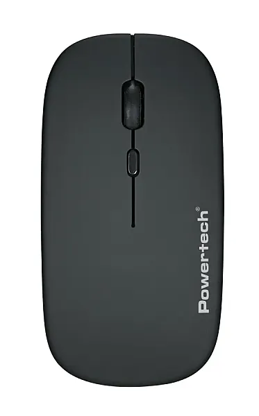 POWERTECH ασύρματο ποντίκι PT-1381, 2.4GHz & Bluetooth, έως 1600DPI, 500mAh, μαύρο