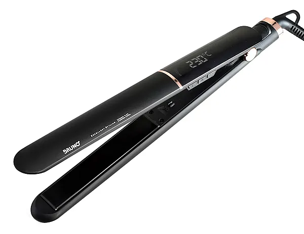 BRUNO ισιωτική πρέσα μαλλιών BRN-0219 με κεραμικές πλάκες, 50W, ψηφιακή ένδειξη, black-copper