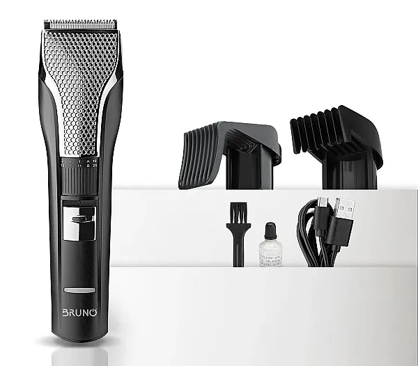 BRUNO κουρευτική μηχανή BRN-0220, επαναφορτιζόμενη, μαύρη