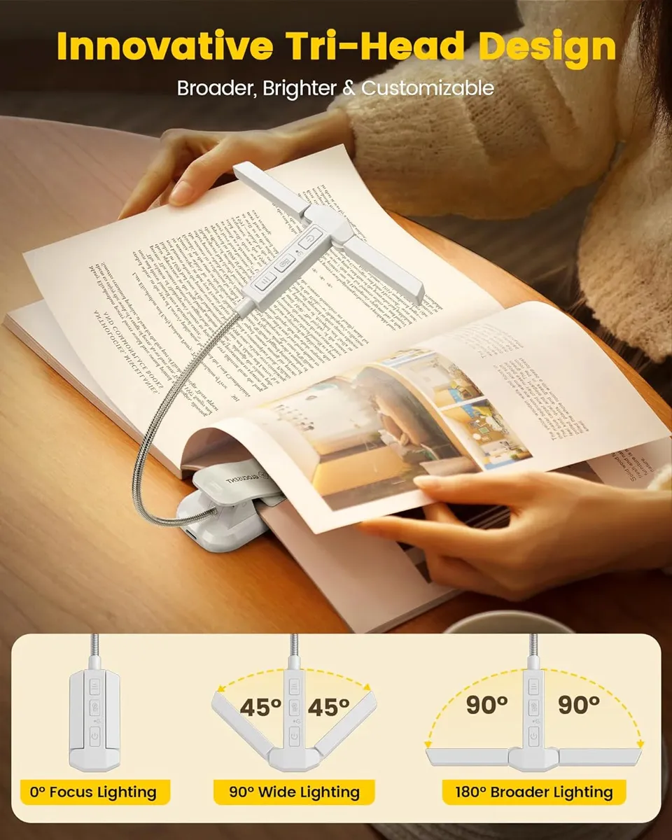 GLOCUSENT LED φακός διαβάσματος GLCSNTA2303, επαναφορτιζόμενος, έως 50lm, λευκός