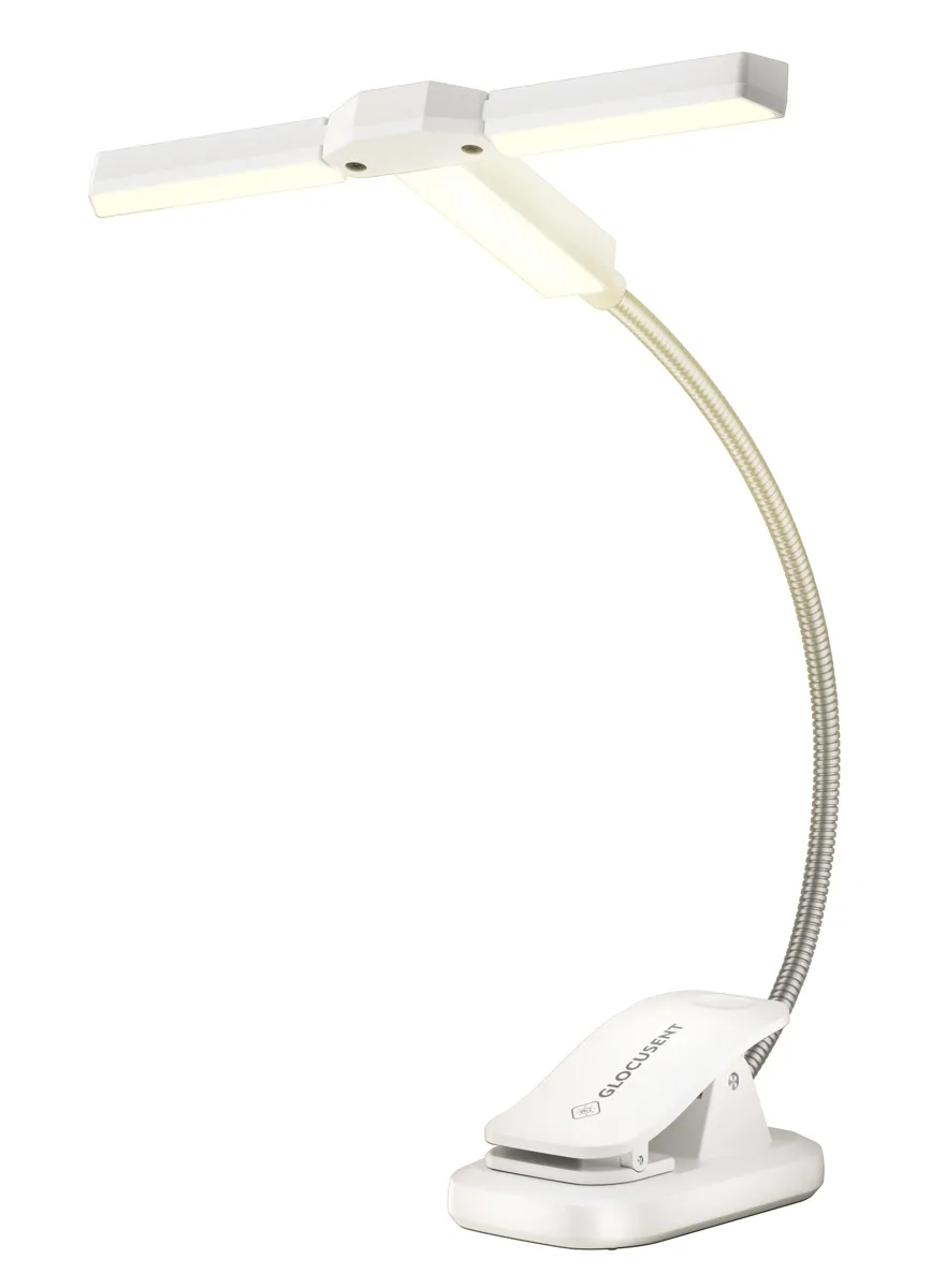 GLOCUSENT LED φακός διαβάσματος GLCSNTA2303, επαναφορτιζόμενος, έως 50lm, λευκός