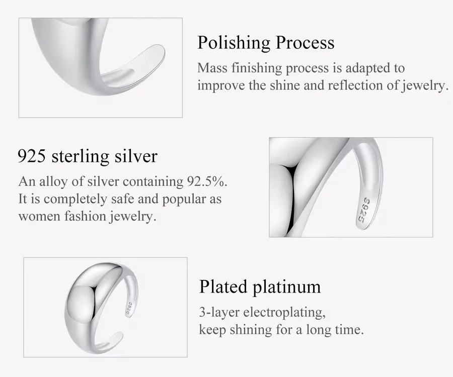 BAMOER δαχτυλίδι SCR983-E, ασήμι 925, ασημί