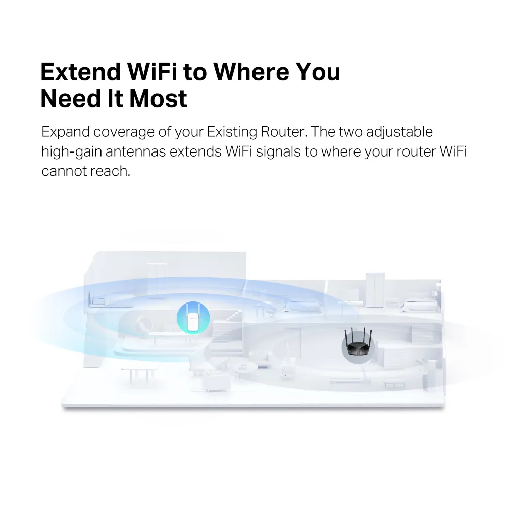 MERCUSYS range extender ME60X, WiFi 6, 1500Mbps AX1500, Ver. 1.0