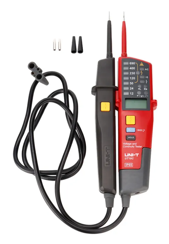 UNI-T μετρητής τάσης AC/DC UT18C, 12V έως 690V, IP65