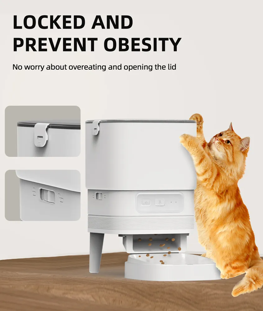 BRUNO smart ταΐστρα κατοικίδιων BRN-0232, 4L, WiFi, λευκή