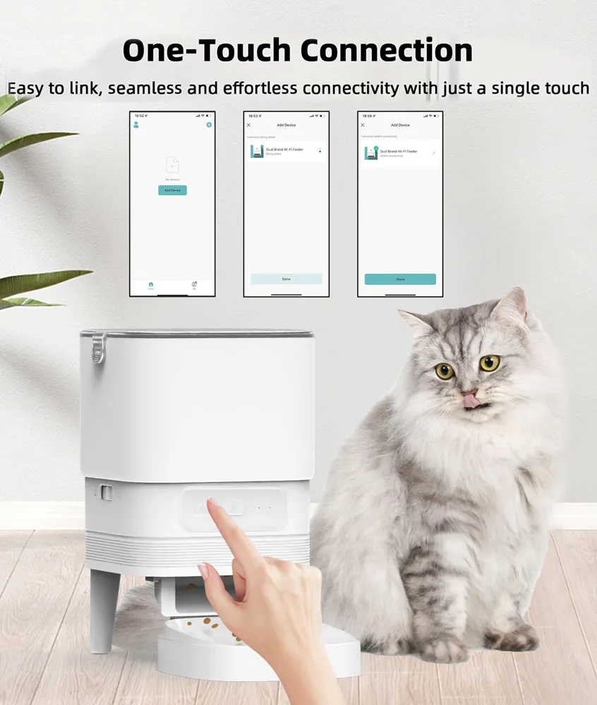 BRUNO smart ταΐστρα κατοικίδιων BRN-0232, 4L, WiFi, λευκή