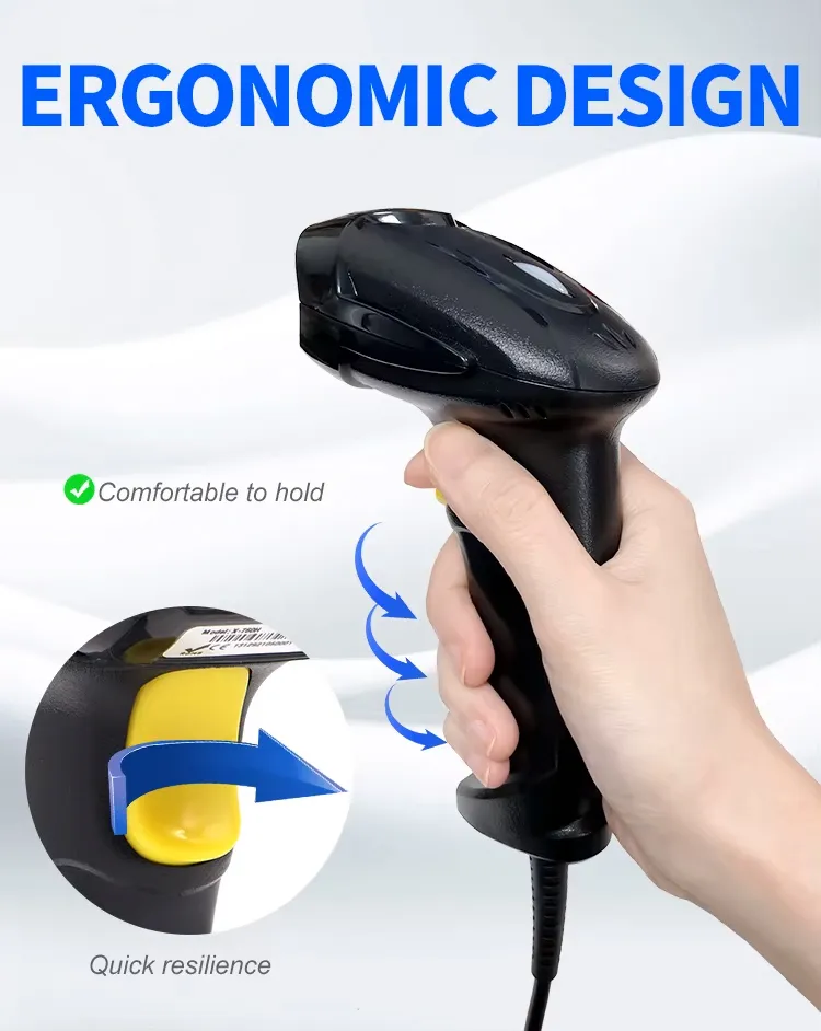 GTCODESTAR barcode scanner X-760H, 1D & 2D, ενσύρματο, μαύρο