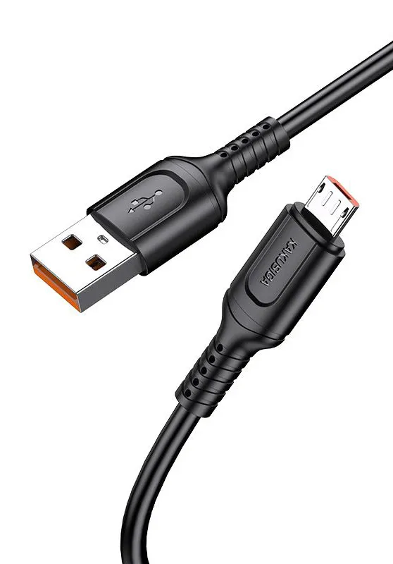 KAKUSIGA καλώδιο micro USB σε USB KSC-805, 2.4A, 480Mbps, 1m, μαύρο