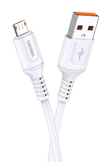 KAKUSIGA καλώδιο micro USB σε USB KSC-805, 2.4A, 480Mbps, 1m, λευκό