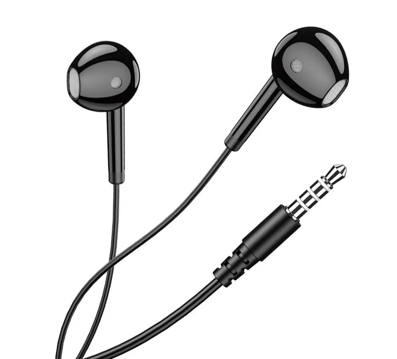 KAKUSIGA earphones με μικρόφωνο KSC-1301, 3.5mm σύνδεση, 14mm, 1.1m, μαύρα