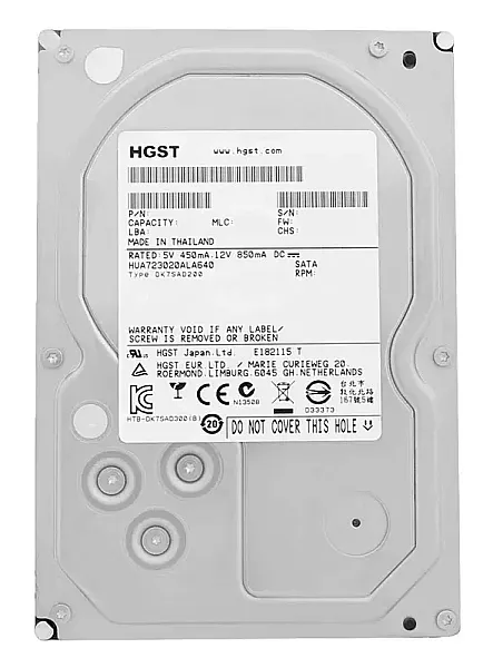 HITACHI σκληρός δίσκος Exos 5E8 3.5", 3TB, 7200RPM, 64MB, 6Gb/s, Factory Recertified
