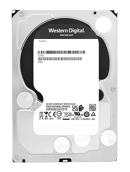 WD σκληρός δίσκος Purple 3.5", 6TB, 64MB, 5700RPM, 6Gb/s, Factory Recertified