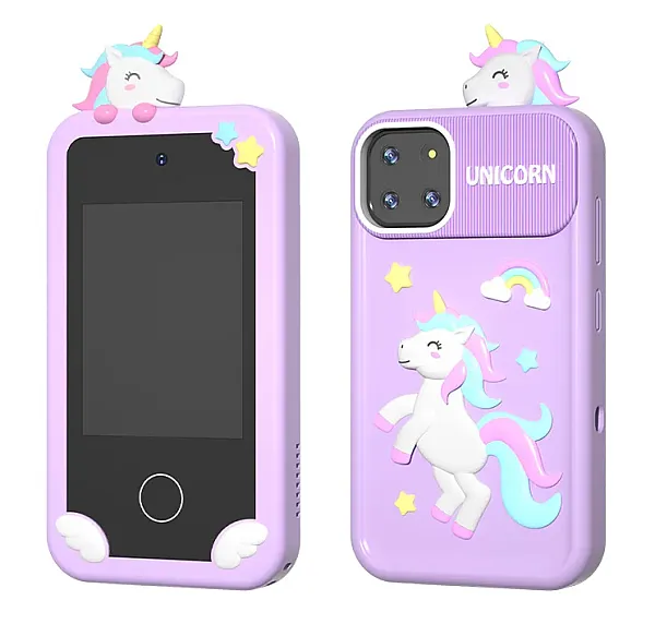 WOWKIDS παιδικό smartphone με κάμερα P1 Plus, 2.8" οθόνη αφής, μωβ