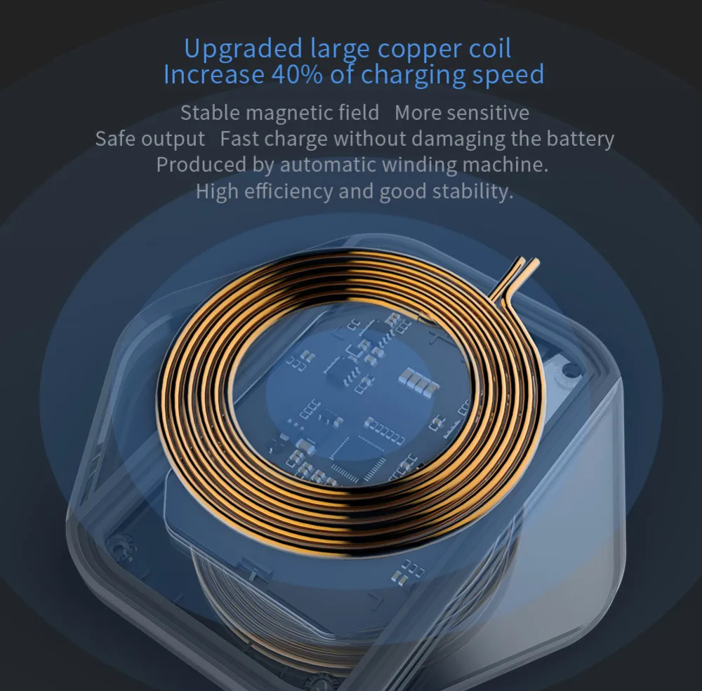 NILLKIN ασύρματος φορτιστής Magic Cube, 10W, μαύρος