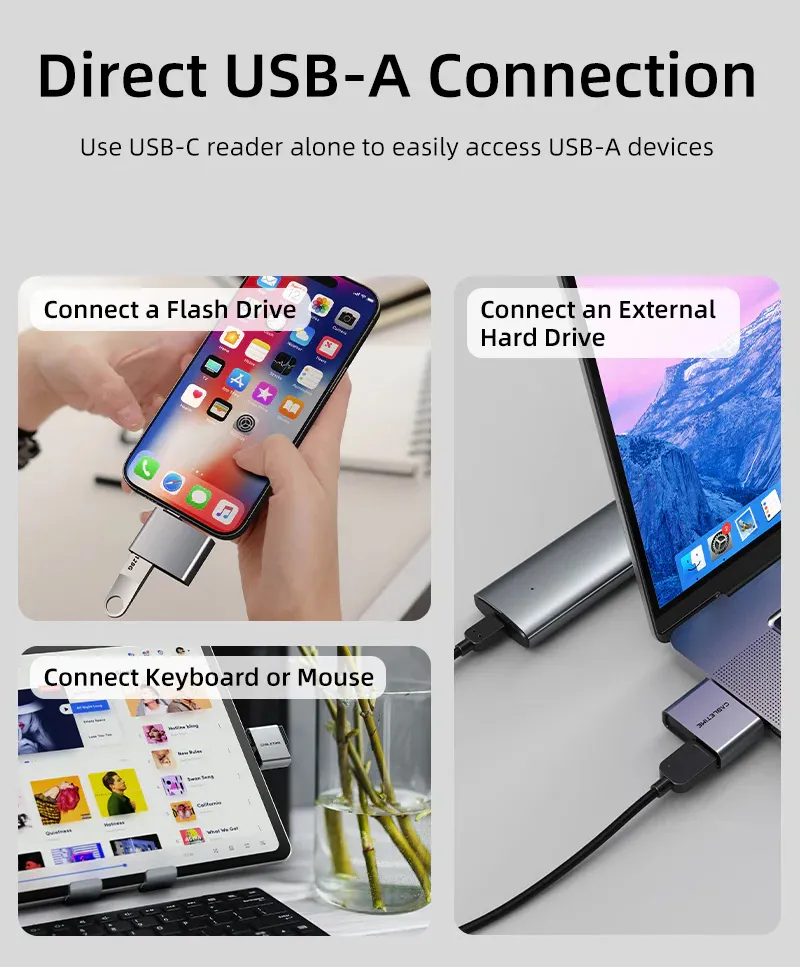 CABLETIME card reader CT-ACCD3-AG για SD & micro SD, USB 3.0, 5Gbps, γκρι