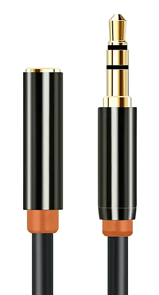 CABLETIME καλώδιο προέκτασης ήχου 3.5mm CT-AV311-P11FG, gold plated, 1.5m, μαύρο