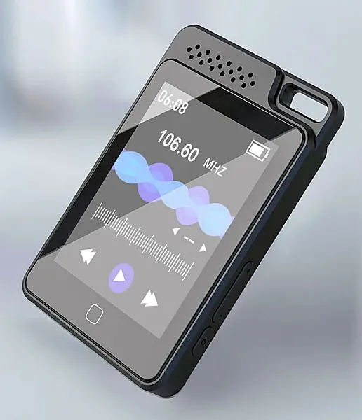 RUIZU MP3 player C1 με οθόνη αφής 2.4", 64GB, ελληνικό μενού, μαύρο