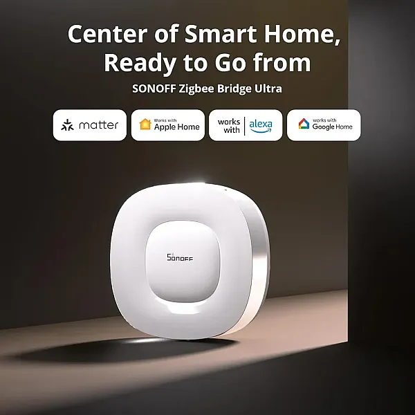 SONOFF smart hub ZBBRIDGE-U, ZigBee, WiFi, λευκό