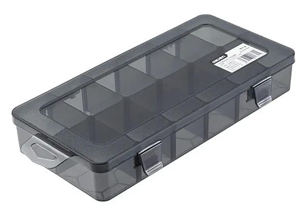 DELI ταμπακιέρα DL432304, 12 θέσεων, 26x13.5x4.4cm, πλαστική, μαύρη