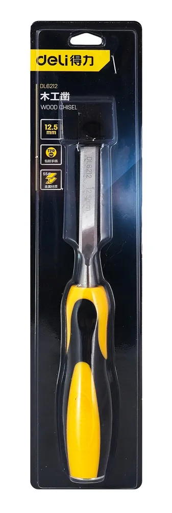 DELI σκαρπέλο ξύλου DL6212 με αντιολισθητική λαβή, 12.5mm
