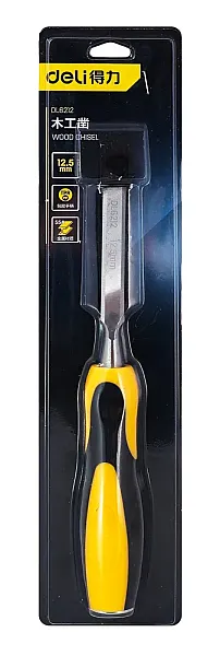 DELI σκαρπέλο ξύλου DL6212 με αντιολισθητική λαβή, 12.5mm