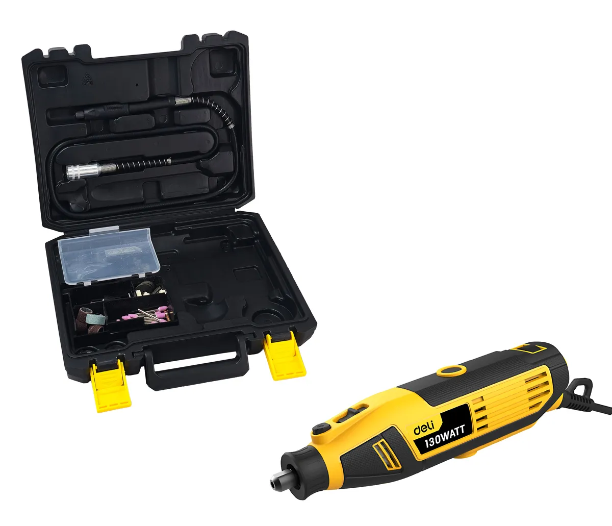 DELI περιστροφικό πολυεργαλείο DL-DM03-E1, 130W έως 32000rpm