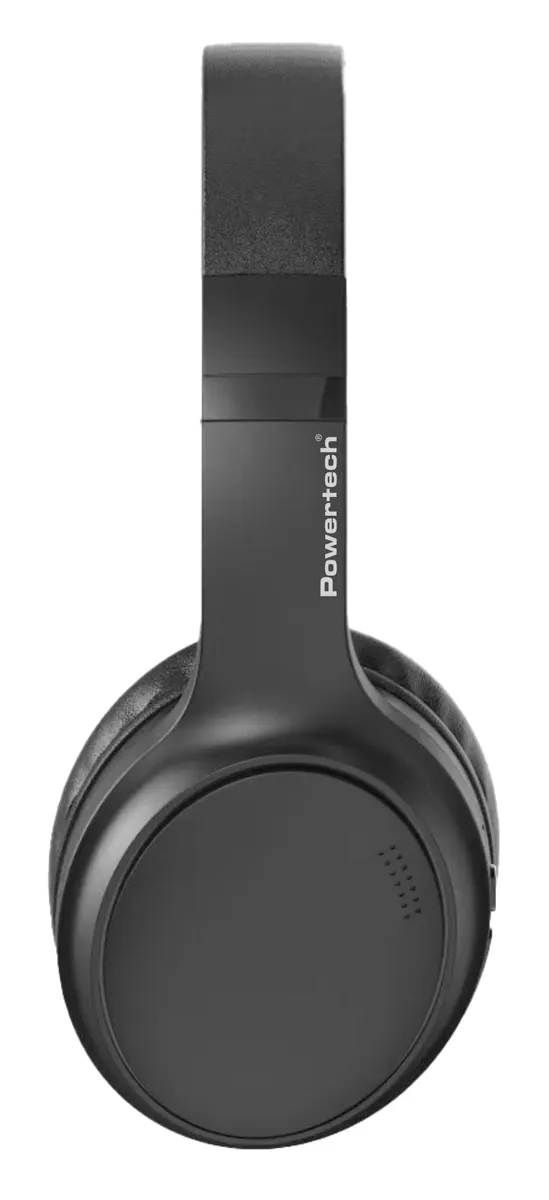 POWERTECH headphones PT-1463, ενσύρματα & ασύρματα, ANC, 40mm, 500mAh, μαύρα