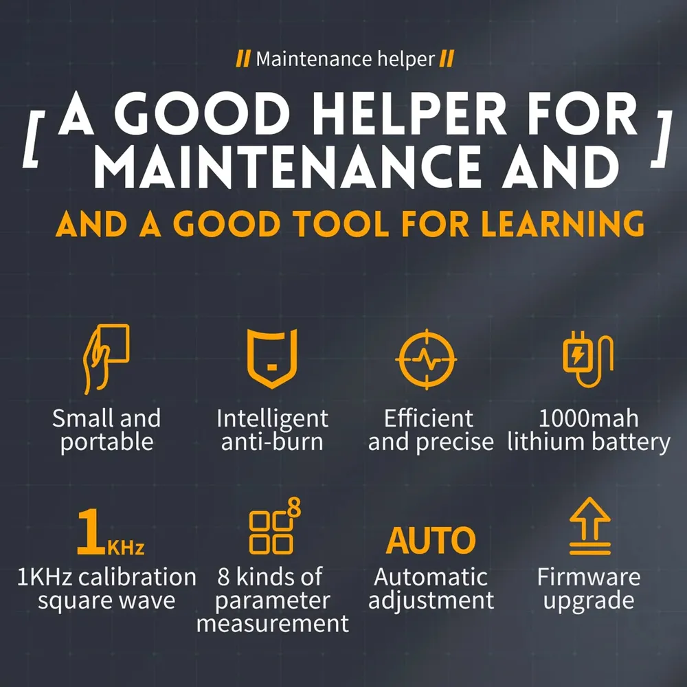 NIRSI παλμογράφος χειρός DSO152, 1 κανάλι, 200KHz, επαναφορτιζόμενος