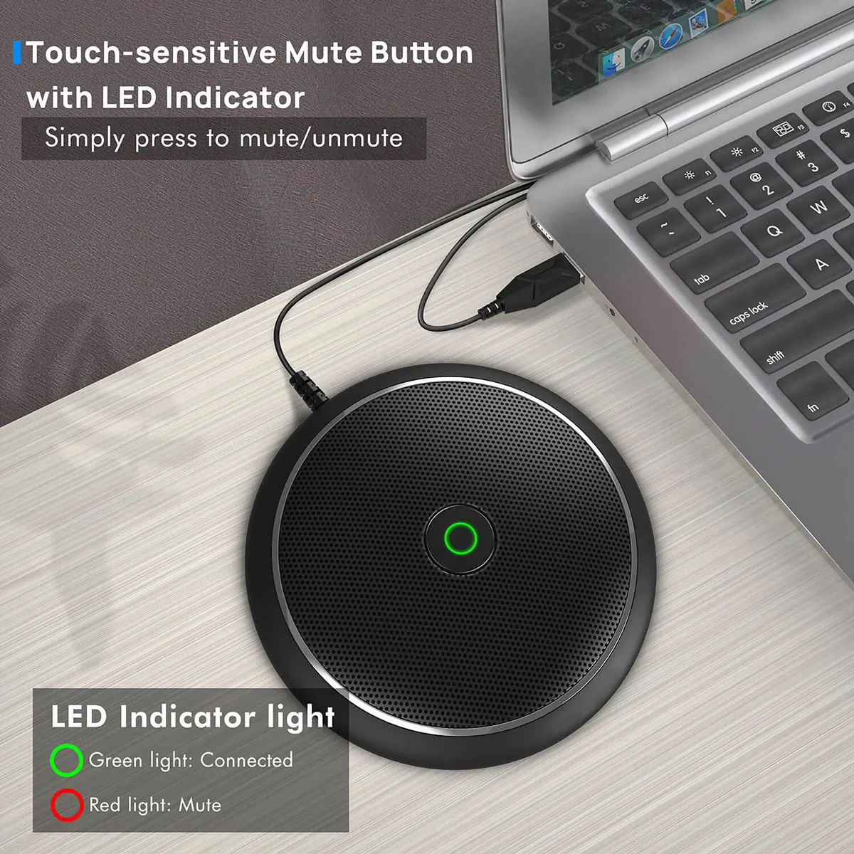 CMTECK επιτραπέζιο μικρόφωνο M003, omnidirectional, USB, μαύρο