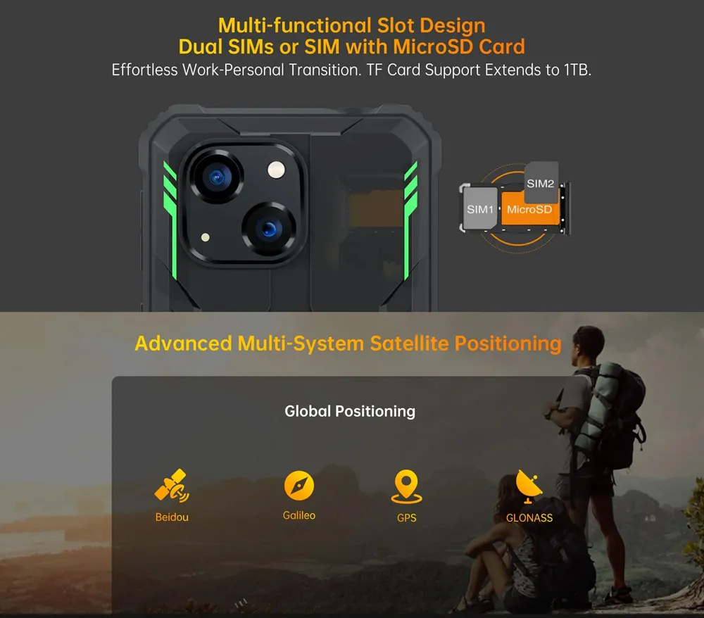 OUKITEL smartphone G2, 6", 4/64GB, 6300mAh, IP68/IP69K, μαύρο