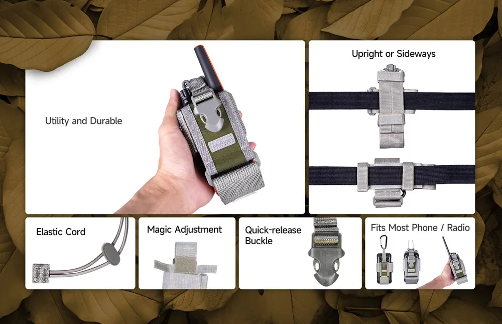 ULEFONE θήκη ζώνης για smartphone UAN07, γκρι