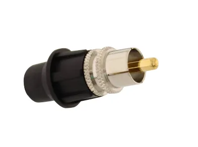 TELECOM RCA male universal connector, με καπάκι, 5τμχ