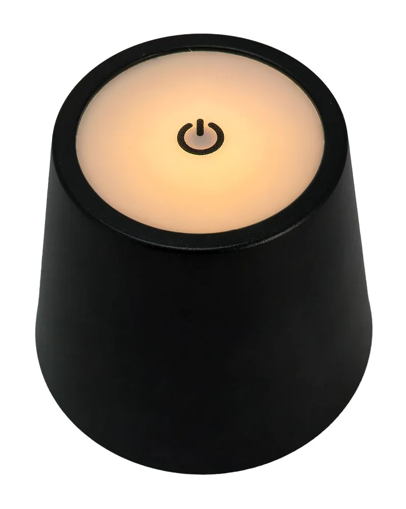 POWERTECH LED φωτιστικό για μπουκάλι HLL-0197, ρυθμιζόμενο, επαναφορτιζόμενο, μαύρο