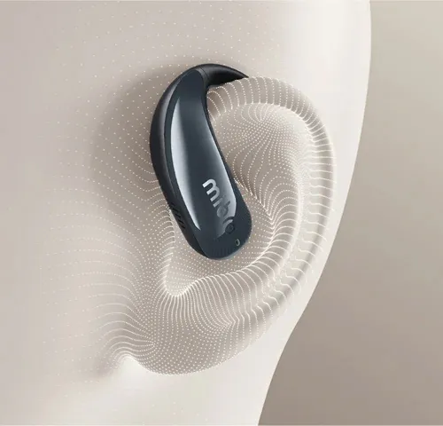 MIBRO earphones με θήκη φόρτισης OpenEar, OWS, ENC, 45/400mAh, μαύρα