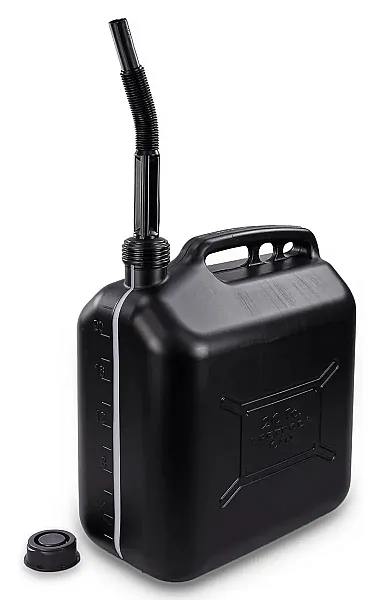 PROPLUS δοχείο καυσίμων 530047 με σπιράλ, πλαστικό, 20lt, μαύρο