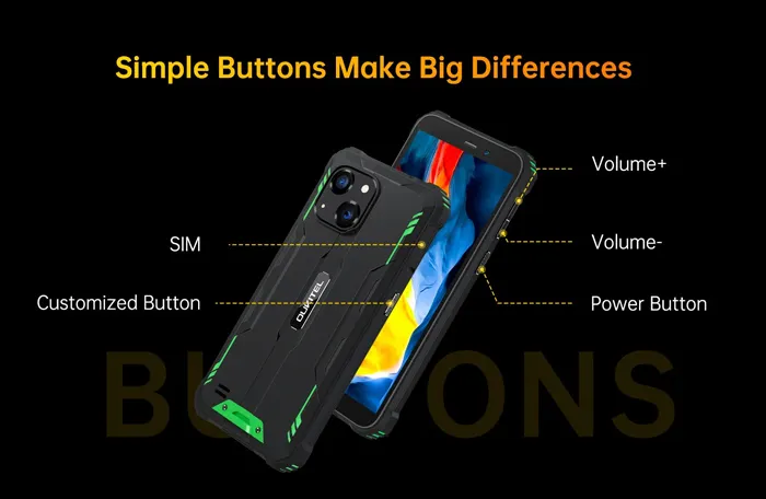 OUKITEL smartphone WP32, 6", 4/128GB, 6300mAh, IP68/IP69K, πορτοκαλί