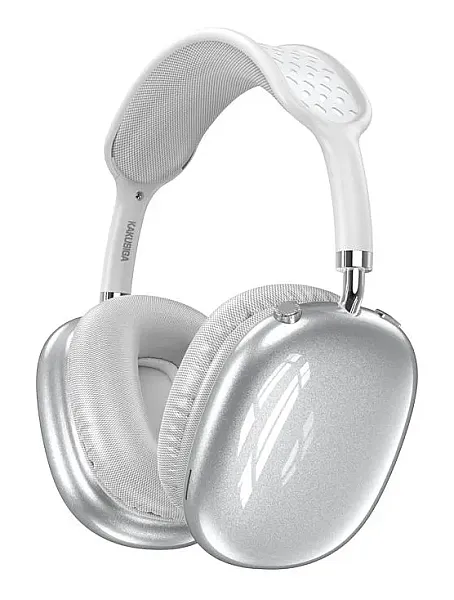 KAKUSIGA headphones KSC-1466, ασύρματα & ενσύρματα, micro SD, 40mm, 400mAh, ασημί