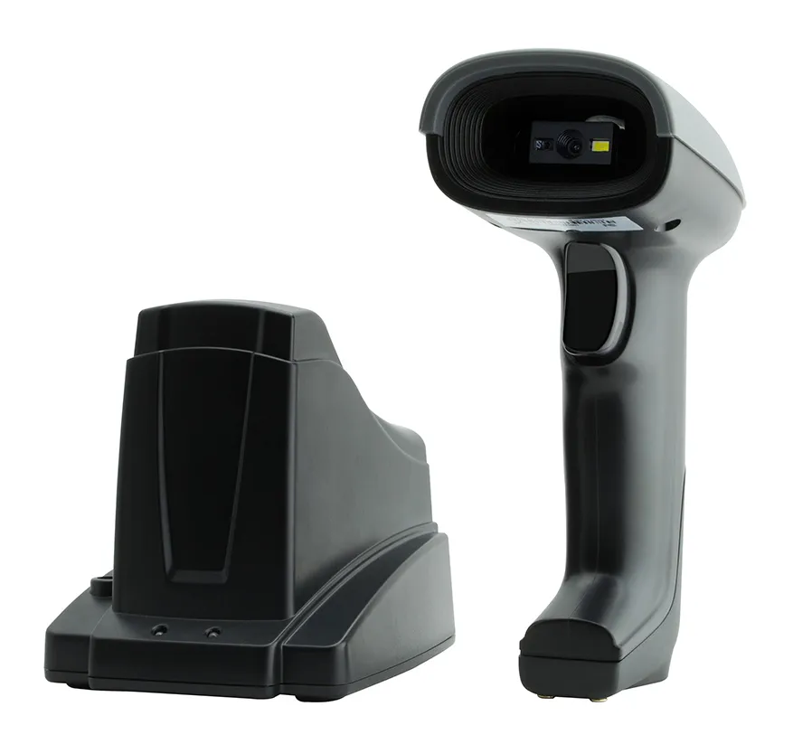 GTCODESTAR barcode scanner GT-1901C με βάση, 1D & 2D, ενσύρματο & ασύρματο, Bluetooth, 2000mAh, μαύρο