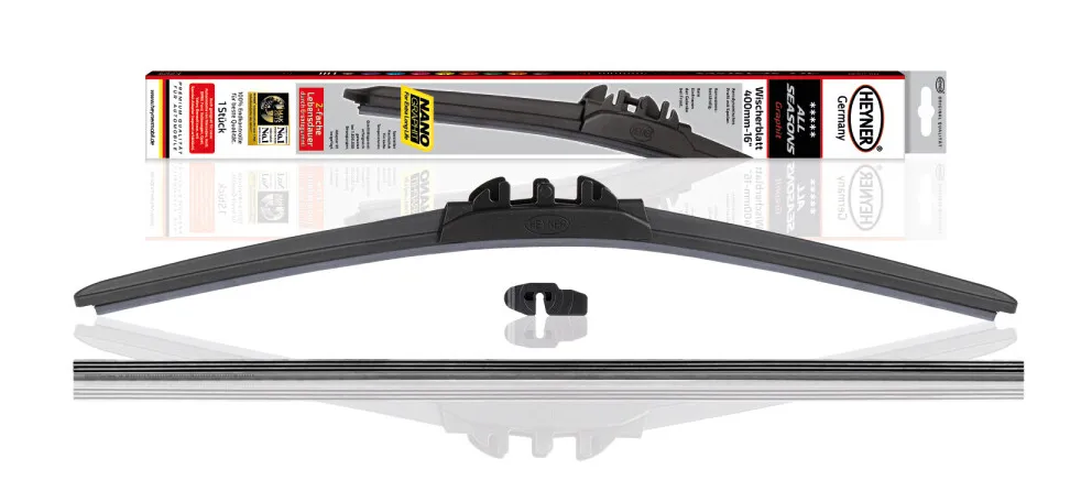 HEYNER υαλοκαθαριστήρας αυτοκινήτου 086000 με ανταλλακτικό λάστιχο, 400mm