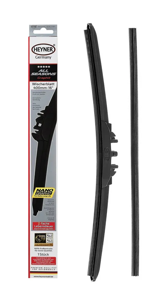 HEYNER υαλοκαθαριστήρας αυτοκινήτου 086000 με ανταλλακτικό λάστιχο, 400mm