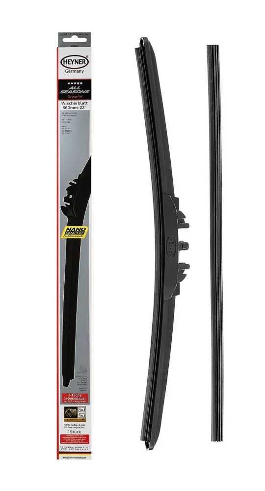 HEYNER υαλοκαθαριστήρας αυτοκινήτου 092000 με ανταλλακτικό λάστιχο, 560mm