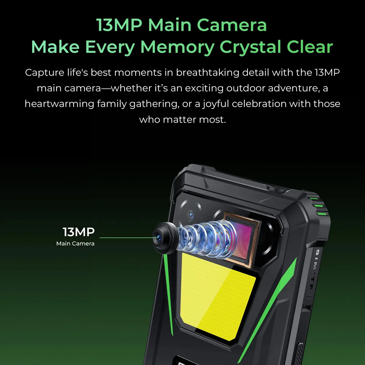 OUKITEL smartphone G5, 6", 4/128GB, 6300mAh, IP68/IP69K, μαύρο