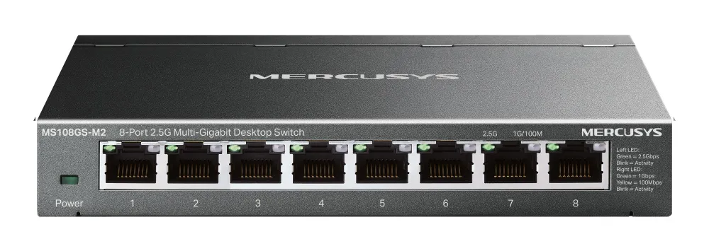 MERCUSYS desktop switch MS108GS-M2, 8x 2.5Gbps θύρες, UN/1.0