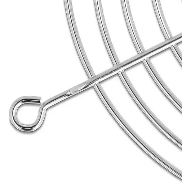 DELOCK σχάρα για 120mm ανεμιστήρα 67308, μεταλλική, ασημί