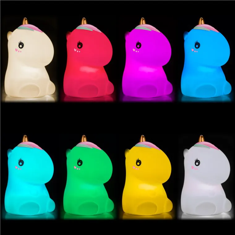 GOOBAY LED φωτιστικό νυκτός μονόκερος 61649, RGB, επαναφορτιζόμενο, λευκό