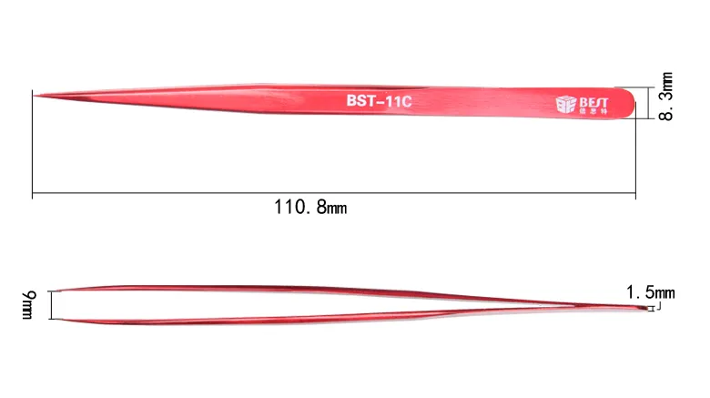 BEST Τσιμπίδα BST-11C, Ίσια